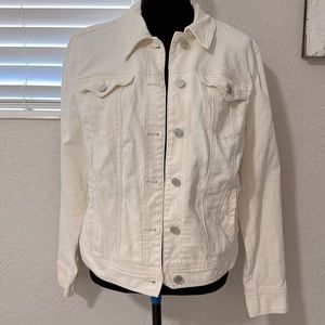 Style & co off white jean jacket